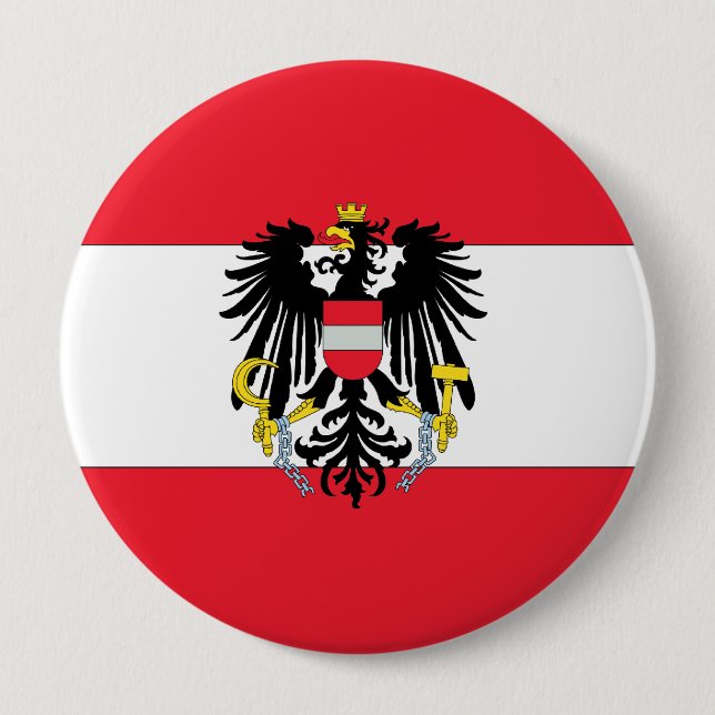Austria Coat of Arms Pinback Button (Front)