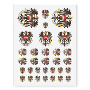 Austria Coat of Arms Temporary Tattoos