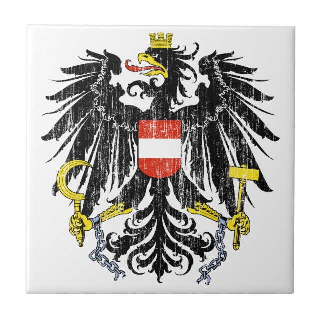 Austria Coat Of Arms Tile (Front)