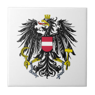 Austria country coat arms symbol emblem flag ceramic tile