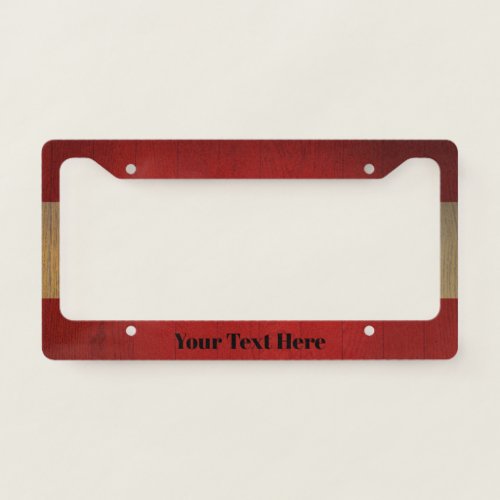 Austria Country Wood Flag License Plate Frame