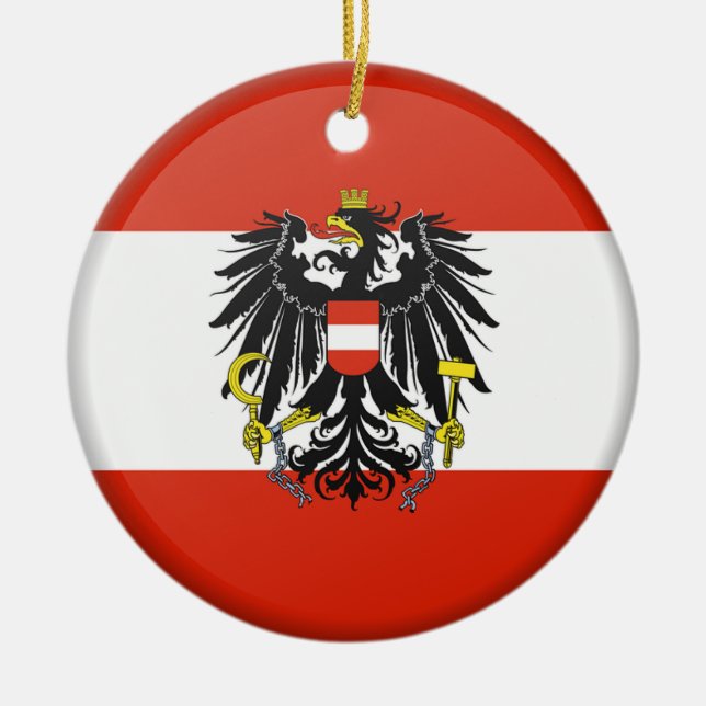 Austria Custom Christmas Ornament (Front)