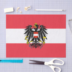 Austria, Emblem, Austrian Flag tissue paper