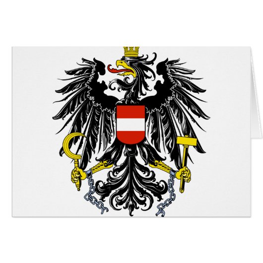 austria emblem cards (Front Horizontal)