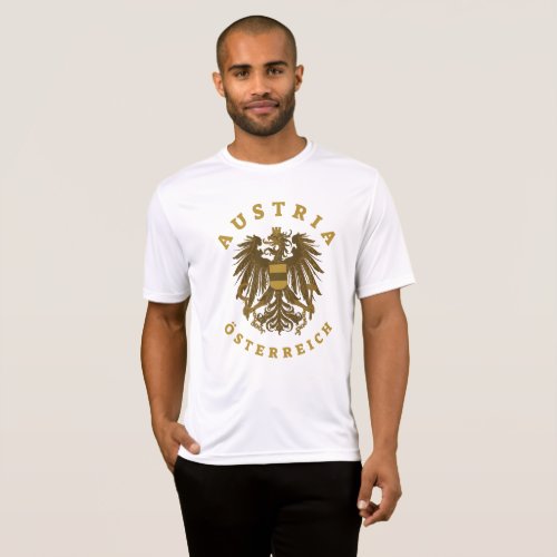 Austria Faux Gold Coat of Arms T_Shirt