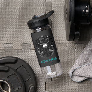 Austria Fitness & Austrian coat of arms / flag Water Bottle