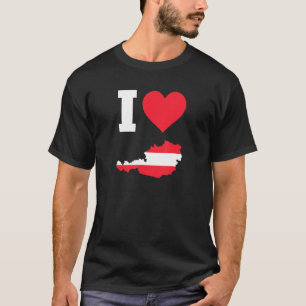 Austria Flag Austria I Love Austria T-Shirt