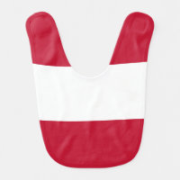 Austria flag baby bib