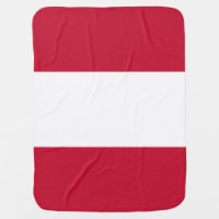 Austria flag baby blanket