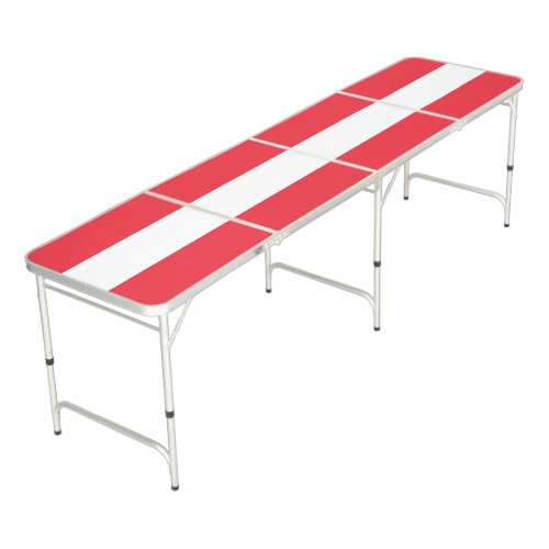 Austria Flag Beer Pong Table