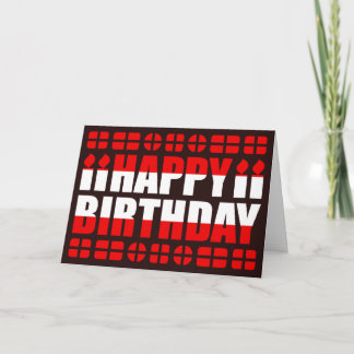 Austria Flag Birthday Card