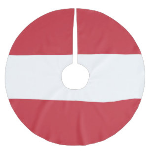 Austria flag brushed polyester tree skirt