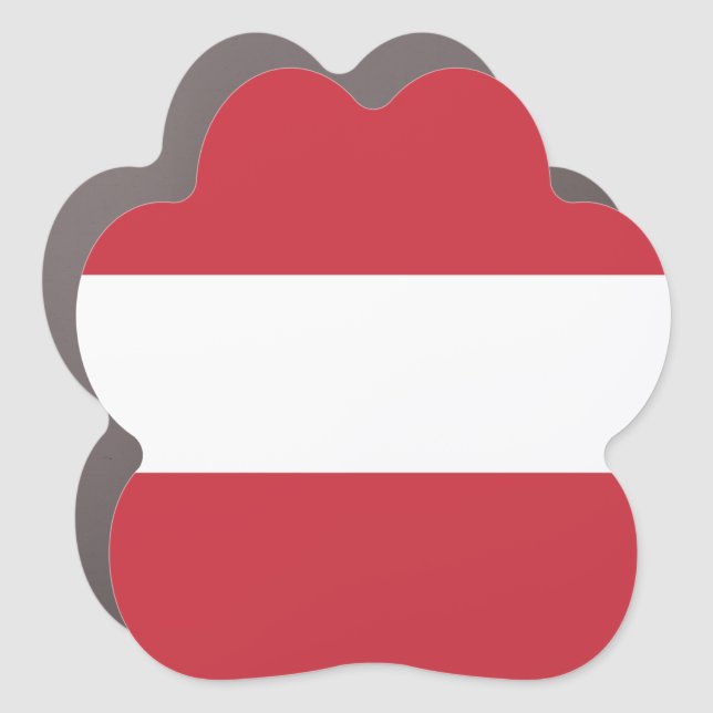 Austria flag car magnet (Front)