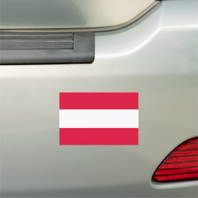 Austria Flag Car Magnet (In Situ)