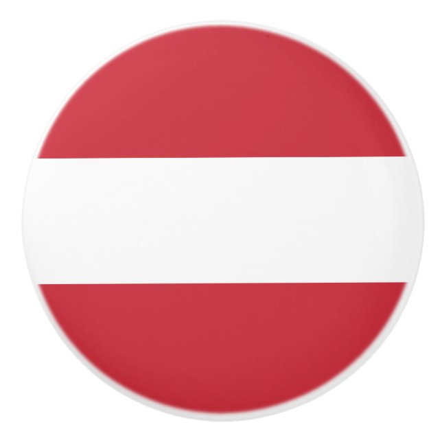 Austria flag ceramic knob (Front)