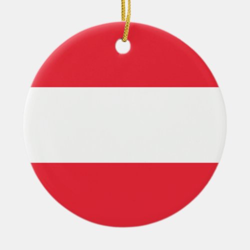 Austria Flag Ceramic Ornament