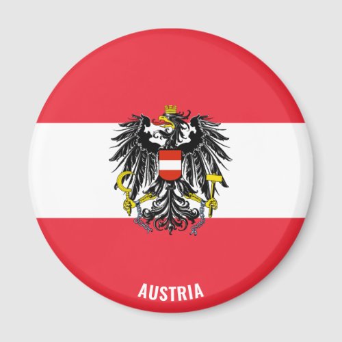 Austria Flag Charming Patriotic Magnet