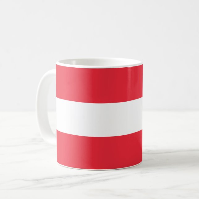 Austria Flag Coffee Mug (Front Left)