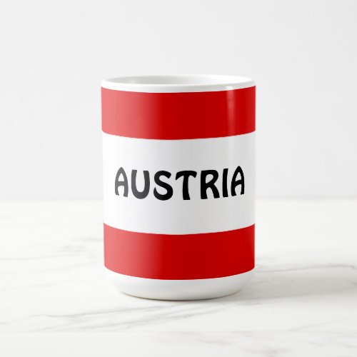 Austria flag coffee mug