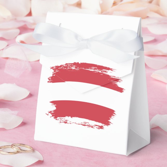 Austria flag favor boxes (Wedding)