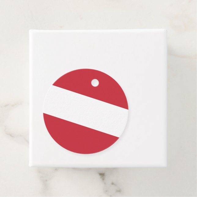 Austria flag favor tags (In Situ)