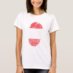 Austria Flag Fingerprint Country Pride Identity T-Shirt
