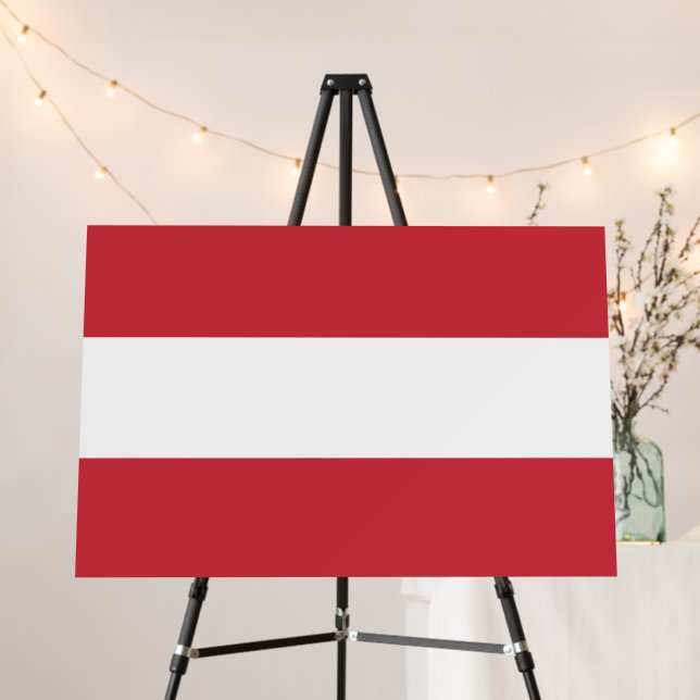 Austria flag foam board (In Situ (Stand))