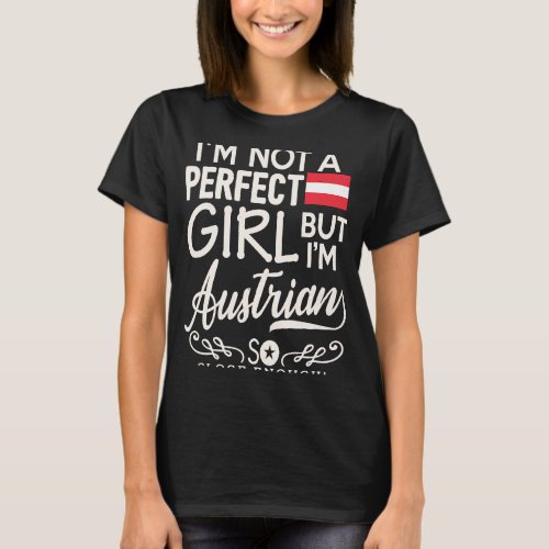 Austria Flag Girl  Austrian Pride Souvenir Women T_Shirt