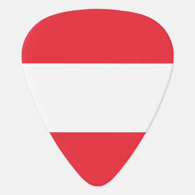 Austria Flag Guitar Pick (Front)