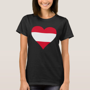 Austria Flag Heart Austria Gifts Love Austria T-Shirt