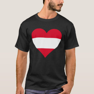 Austria Flag Heart Austria Gifts Love Austria T-Shirt