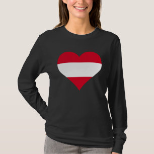 Austria Flag Heart Austria Gifts Love Austria T-Shirt