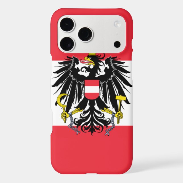 Austria Flag Iphone Case (Back)