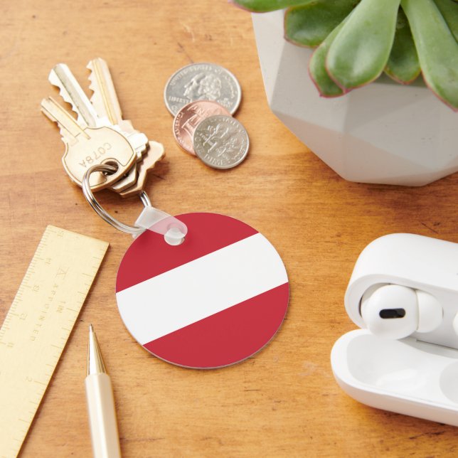 Austria flag keychain (Desk)