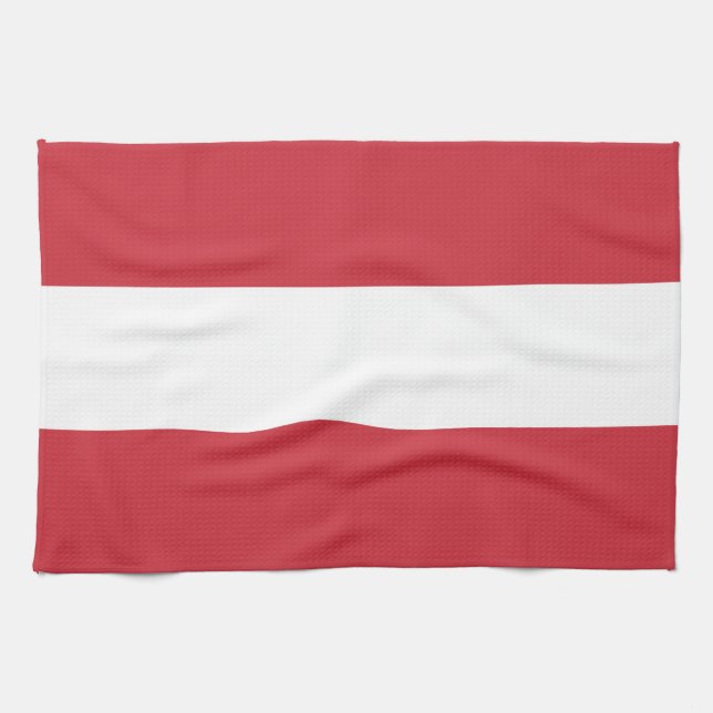 Austria flag kitchen towel (Horizontal)