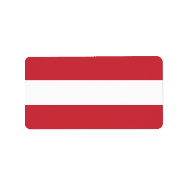 Austria flag label (Front)