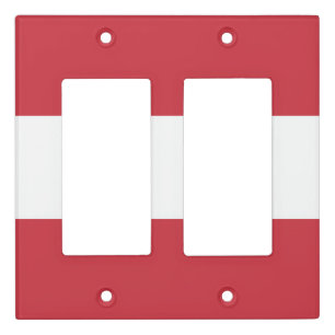 Austria flag light switch cover