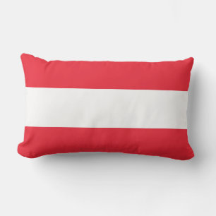 Austria Flag Lumbar Pillow