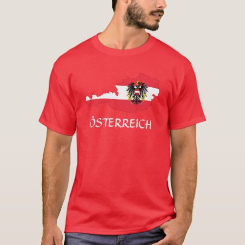 Austria Flag Map sterreich T_Shirt