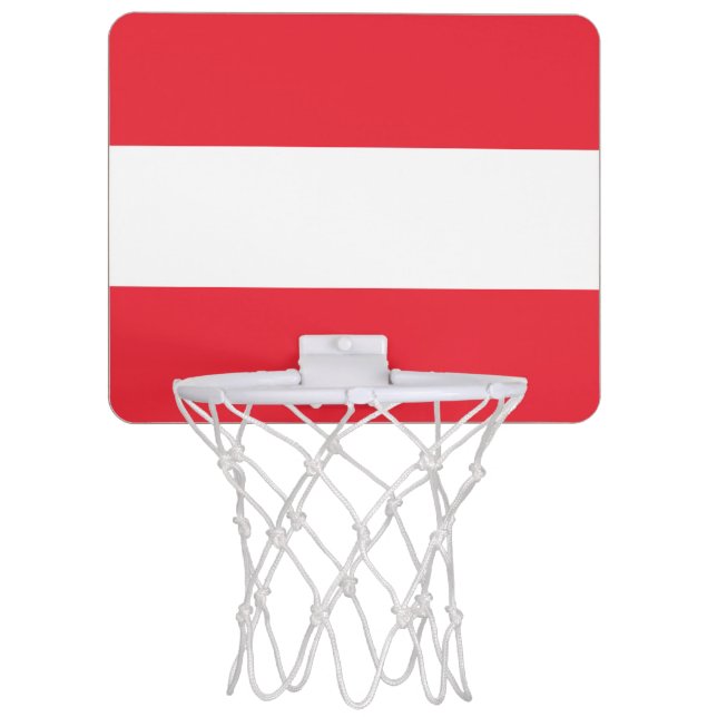 Austria Flag Mini Basketball Hoop (Front)