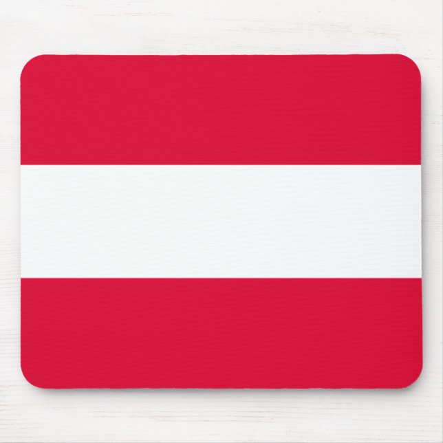 Austria Flag Mouse Pad (Front)