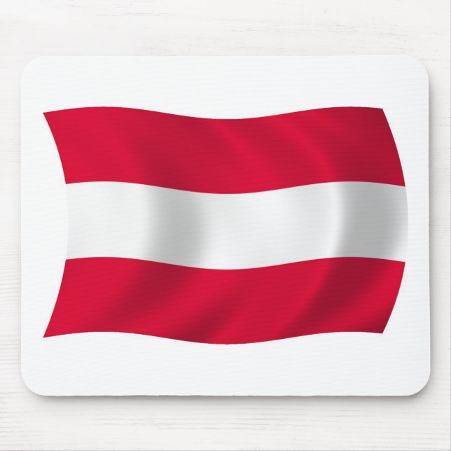 Austria Flag Mousepad (Front)