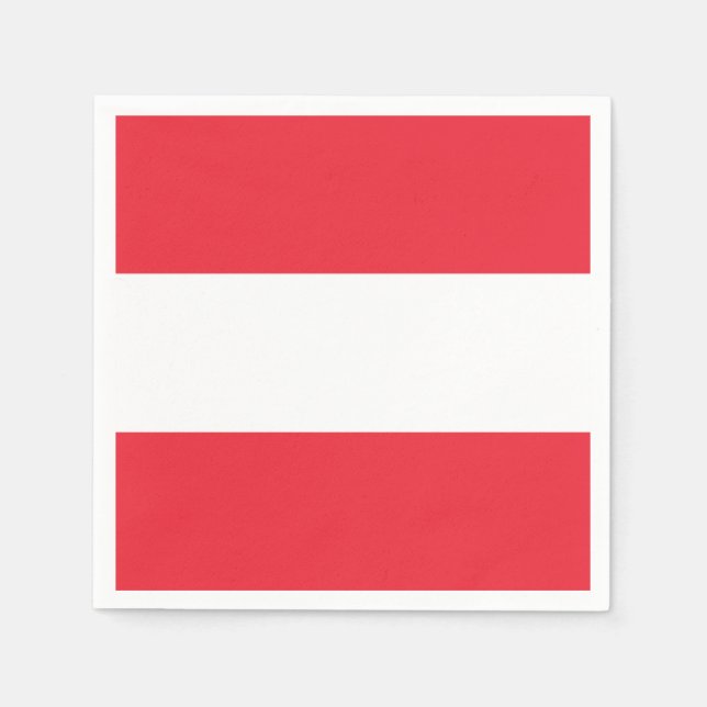 Austria Flag Napkins (Front)