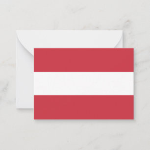 Austria flag note card