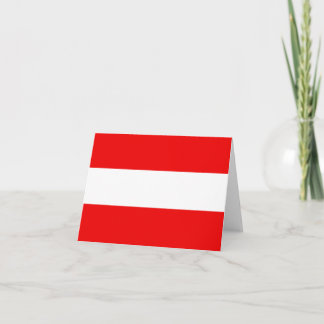 Austria Flag Notecard