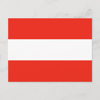 Austria - Flag / Österreich - Flagge Postcard