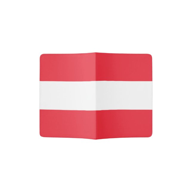 Austria Flag Passport Holder (Opened)