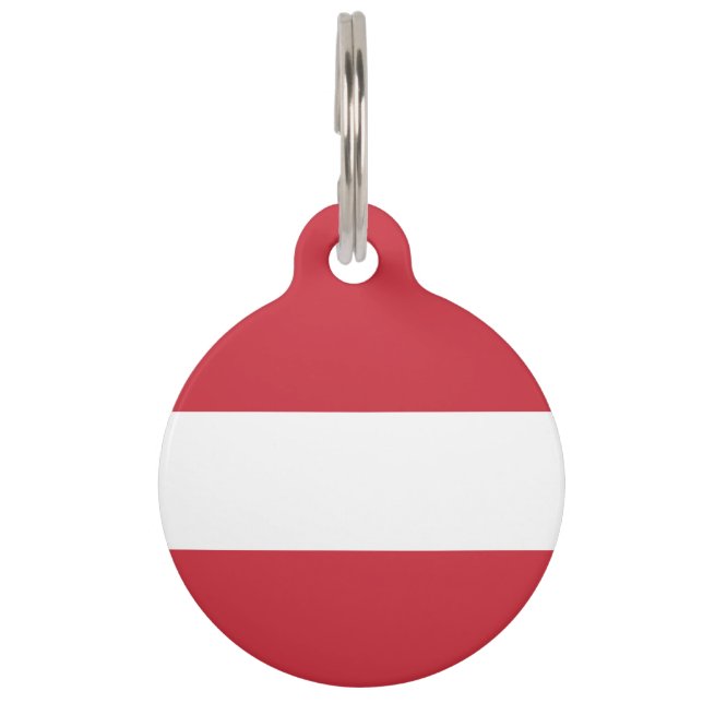 Austria flag pet ID tag (Front)