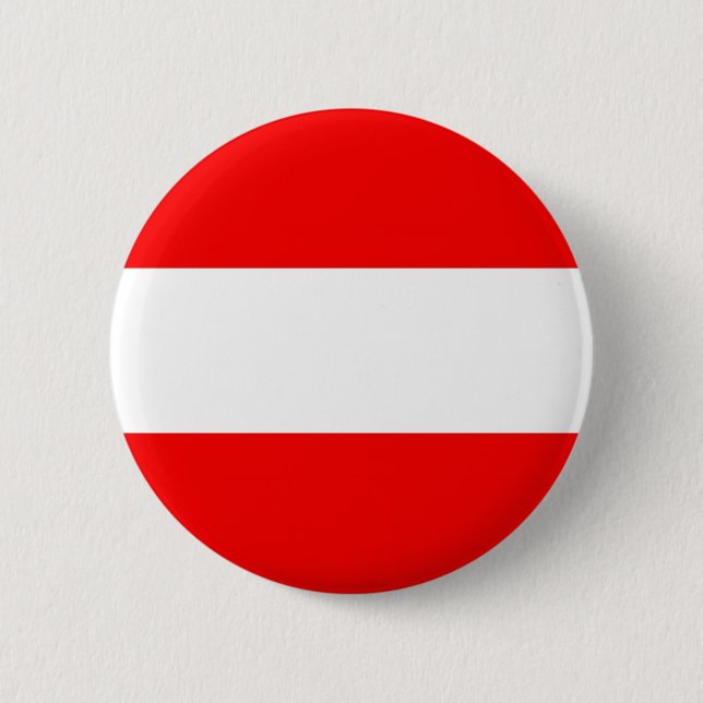 Austria Flag Pinback Button (Front)