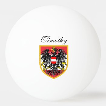 Austria Flag Ping Pong Ball by GrooveMaster at Zazzle
